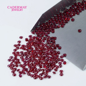 Pigeon Blood Red Gemstone Round Brilliant Cut Loose Stones 1mm 2mm 3mm 4mm 5mm For Jewelry Making - Product Image 4