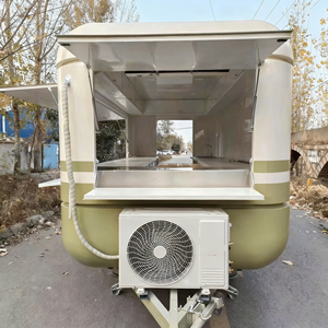 Nuevo Remolque de Comida Multifuncional de Aluminio de 3m, Forma Cuadrada, Color Rosa, Ideal para Dulces, Bocadillos y Papas Fritas - Product Image 5