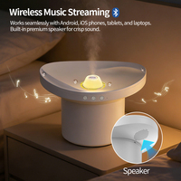 Nouveau design, produits intelligents pour la maison, aromathérapie, lumière nocturne RGB, humidificateur à gouttes d'eau dansantes avec haut-parleur Bluetooth