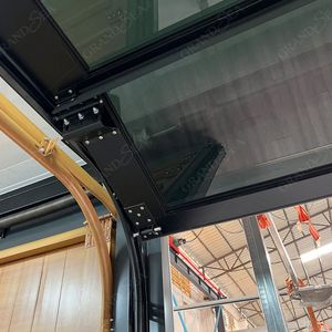 Rénovation de maison Porte de <span class=keywords><strong>garage</strong></span> électrique de luxe en aluminium verre avec capteur infrarouge - Product Image 4