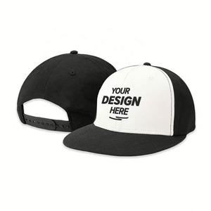 Gorra de béisbol estructurada de 5 paneles personalizable tela de algodón de moda bordada con logotipo de negocios MOQ bajo - Product Image 1