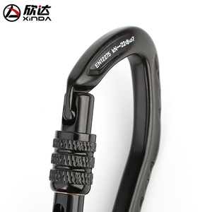 Xinda Carabiner Aluminum Alloy 2200kg <b>Locking</b> Safety Hook For Climbing Mountaineering Outdoor Use - Product Image 4
