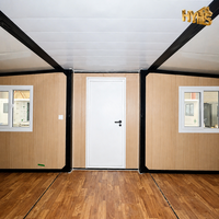 Capsule spatiale moderne en bois, maison de luxe à 2 chambres, pod habitable prêt à être expédié, maison préfabriquée modulaire portable, utilisation pour bureau
