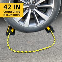 Cales de roue en caoutchouc robustes solides pour camion d'avion bouchon de pneu d'immobilisation de voiture pour parking de voiture