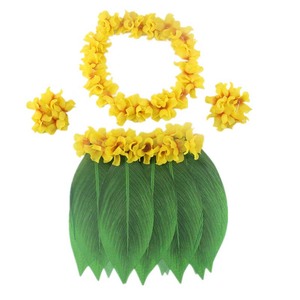 Accesorios <span class=keywords><strong>de</strong></span> vacaciones Fiesta <span class=keywords><strong>de</strong></span> Hawaii Tropical <span class=keywords><strong>Luau</strong></span> Flores Collares Pulsera Falda Disfraces hawaianos 2017 - Product Image 6