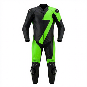 Combinaison en cuir pour course de moto professionnelle |   Combinaison de course unisexe pour adultes, respirante et imperméable, été/hiver - Product Image 1