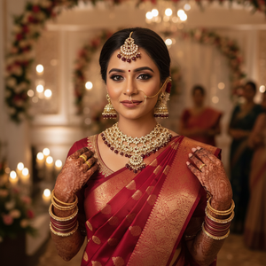 High Quality Traditional Gold Plated Ethnic Kundan Pearl Choker Necklace <b>Set</b> Jhumka Earrings Indian Bridal Engagement Wedding - Product Image 3
