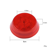 Nouvelles feux de position latéraux LED ronds 24V pour camion et remorque, feux de signalisation latéraux à double mode (fixe et clignotant) pour camion