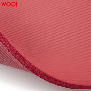 Tapis de yoga Woqi 6 mm d'épaisseur, NBR antidérapant, rectangulaire, pour yoga, danse, gym, entraînement et exercices. - Product Image 2