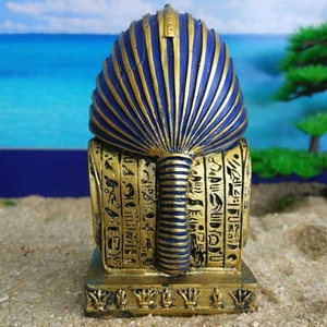 Estatua de resina del faraón egipcio pintada a mano, decoración del hogar, regalos, figuritas - Product Image 4