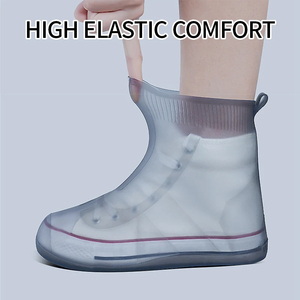 Chaussures d'eau en gros, couvre-chaussures imperméables antidérapants, protections de bottes de pluie, surchaussures pliables réutilisables unisexe pour l'extérieur et les jours de pluie - Product Image 2