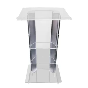 Bục Bục Bục Bục Acrylic Hội Nghị Trường Đại Học Nhà Thờ Hình Chữ H Tùy Chỉnh Với Thép