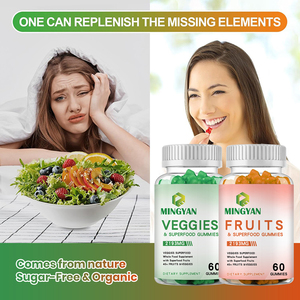 Complément Alimentaire en Gummies avec Plus de 40 Fruits et Légumes Biologiques - Mélange Superalimentaire de 2193 mg pour une Nutrition Quotidienne, Certifié GMP - Product Image 4