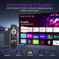 Nouveau X88 PRO T1 Clé TV Intelligente 2025 Android 14 RK3518 Quad Core 4K 2 Go RAM 8 Go 16 Go ROM Double Wifi Clé Fire TV Box IPTV