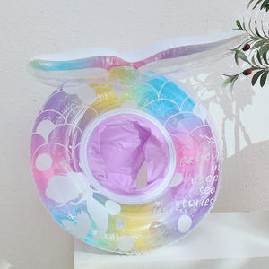 Flotador Inflable de Sirena para Bebés con Cola, Diseño Arcoíris, para Niñas de 0 a 24 Meses - Product Image 4