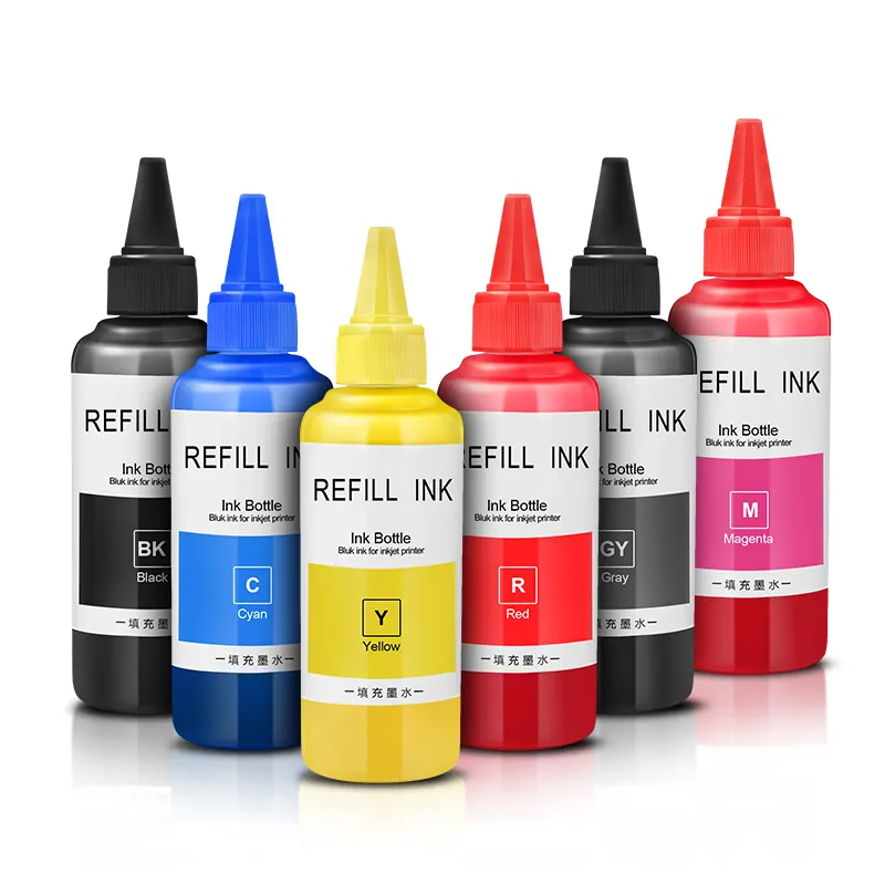 MWEI 100ML Red And Grey Claria Dye Ink For Epson Xp15000 Xp 15000 Printer