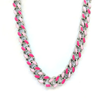 Collier chaîne Vintage pour hommes, bijoux cubain colorés, Hip Hop, collier, style cubain