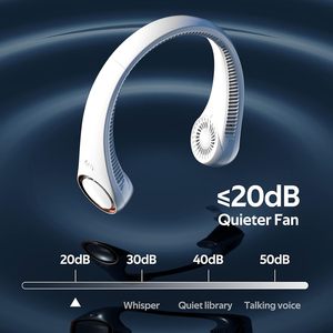 Ventilador de Cuello Portátil USB Recargable de 1200 mAh, Novedad 2025, Mini Ventilador de Carga, Enfriamiento Rápido para Exteriores, Estilo Deportivo, Manos Libres - Product Image 4