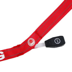 Usine USB Type C Rechargeable LED Chien Laisse Lumière Rougeoyante Trois Modes <span class=keywords><strong>Flash</strong></span> Nylon Clignotant Chien Laisse pour Rubans Personnalisés - Product Image 4