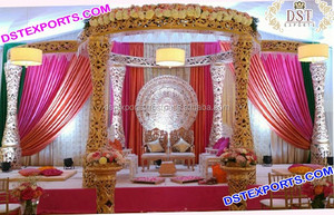 Grand Mandap de mariage en fibre sculptée, design américain, le meilleur Mandap de mariage en fibre sculptée, Chicago - Product Image 4
