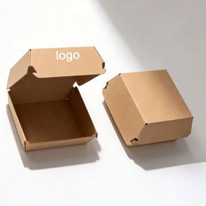 Factory Direct Customizable Kraft Paper Takeaway <b>Box</b> Eco-friendly Sturdy Ideal for <b>Burger</b> & Food Packaging - Product Image 1