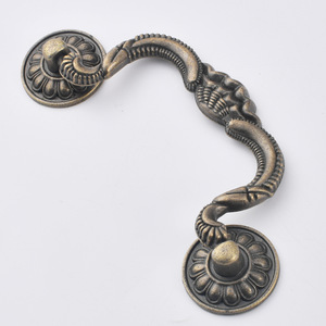 European Style Zinc Alloy Drawer Handle Bridge Shape Bronze Finish 99mm Hole Spacing Durable Furniture <b>Hardware</b> - Product Image 2