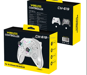 Klasik CM-619 kablosuz oyun kontrolörü 3D Rocker 600mah piller 600mah gerçek piller duyarlı dokunmatik kontrol - Product Image 6
