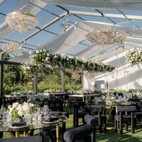 Tente de réception de luxe TENTCHO en aluminium et PVC, grande, coupe-vent, pour mariages et événements en extérieur, grand chapiteau