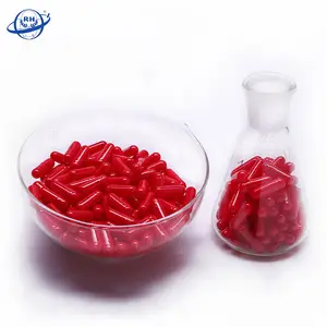 Capsula vegetariana naturale personalizzata con capsula rigida vuota HPMC all'ingrosso con capsula rossa 00 di alta qualità