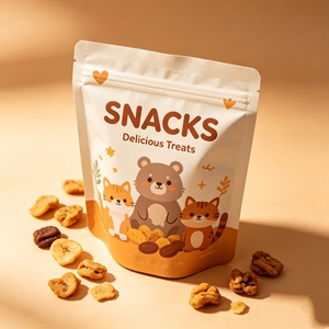 Sachets Doypack durables en LDPE <span class=keywords><strong>de</strong></span> qualité alimentaire, étanches à l'humidité, à trois soudures latérales, marque Rainbow, avec logo personnalisé, pour fruits lyophilisés et céréales soufflées - Product Image 1