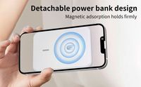 Support de charge 3-en-1, chargeur sans fil 15W avec batterie externe 5000mAh pour montres connectées et écouteurs sans fil