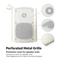 Haut-parleur IP mural SIP741T pour usage commercial, enceinte PA intérieure pour diffusion audio de fond dans les écoles et les hôpitaux