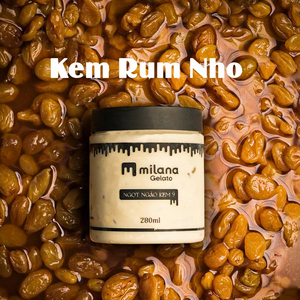 Gelato en gros à la canne à sucre et aux raisins secs, pot de 280 ml, dessert glacé, ingrédients de qualité supérieure, usine du Vietnam, qualité italienne, approvisionnement - Product Image 1