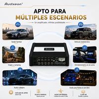 Procesador DSP para Auto de 8 Canales de Buena Calidad de Fábrica con Amplificador de 4 Canales RMS 4x25W Máx. 4x60W Clase AB Audio para Auto