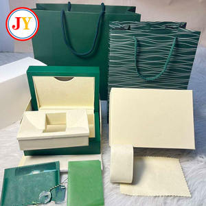 Factory Direct Sale Green Watch Package Box Luxury Brand Box Gift Top Version 2025 New Watch case Wooden Box - Product Image 3