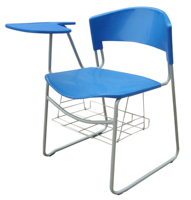 Chaise d'étude moderne en plastique AHL GS03+A à prix d'usine avec tableau d'écriture, cadre en acier, dossier solide, glissière confortable pour la maison