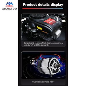 Robot <span class=keywords><strong>cortacésped</strong></span> Industrial <span class=keywords><strong>barato</strong></span> de grado DIY, nuevo diseño, <span class=keywords><strong>cortacésped</strong></span> de Control remoto con ruedas con máquina cortadora de césped inalámbrica de 58V - Product Image 3