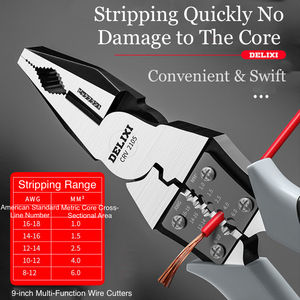 Pince coupante diagonale multifonctionnelle Delisi Industrial OEM, en acier allié au <span class=keywords><strong>chrome</strong></span>-vanadium, à bec pointu et à bec coupant - Product Image 4