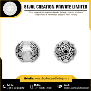 Cuentas espaciadoras de Plata de Ley 925 con patrón de corazón, hallazgos de joyería chapados a la moda, tamaños de 3mm, 4mm, 5mm para collares - Product Image 5