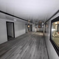 Maison conteneur de luxe 40 pieds en panneaux sandwich d'acier, design étanche/isolé, solution préfabriquée moderne pour hôtel/villa, couleurs personnalisées 5