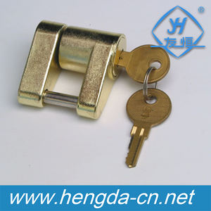 YH9008摩托车盘式锁防盗锌合金小型重型挂锁带钥匙安全新条件 - Product Image 3