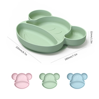 Assiette en silicone de qualité alimentaire pour bébés, design moderne, facile à nettoyer, ensemble de vaisselle de salle à manger pour enfants