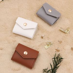 <b>Mini</b> Travel Jewelry Case Rolls PU Leather Foldable Jewelry <b>Pouch</b> Soft Microfiber Jewelry Organizer for Ring Earring Necklace - Product Image 4