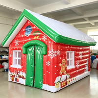 Cabane de Noël gonflable personnalisée, tente de Père Noël, décoration de fête de carnaval, amusement en plein air, écologique