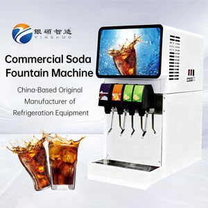 Dispensador de Refrescos Inteligente Comercial de Acero Inoxidable, 4 Sabores, Totalmente Automatizado para Cafetería - Product Image 1