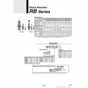 SMC Pneumatics RB1006 Amortisseur - Product Image 1