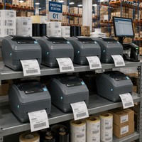 Printer Barcode Zebra GX430T-E-B 300dpi 4 inci USB, Performa Tinggi, Thermal Transfer, untuk Label POS, Waybill, Struk, Stiker, dan Stok