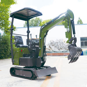 Mini-excavatrice sur chenilles Somate, moteur KOOP, 1,2 tonne, diesel, hydraulique, avec PLC et pompe, haute puissance de creusement, accessoires - Product Image 2