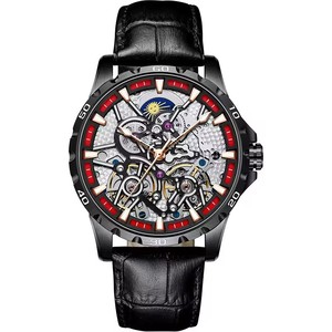 Envío Directo: Reloj de Pulsera Casual para Hombre AILANG, Mecánico Automático con Tourbillon, Esfera Esqueletizada, Correa de Cuero, Resistente al Agua - Product Image 1