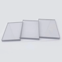 Panneaux en polycarbonate anti-reflet, protection UV, résistance aux rayonnements, tailles/couleurs personnalisées, finition mate, simple/double face